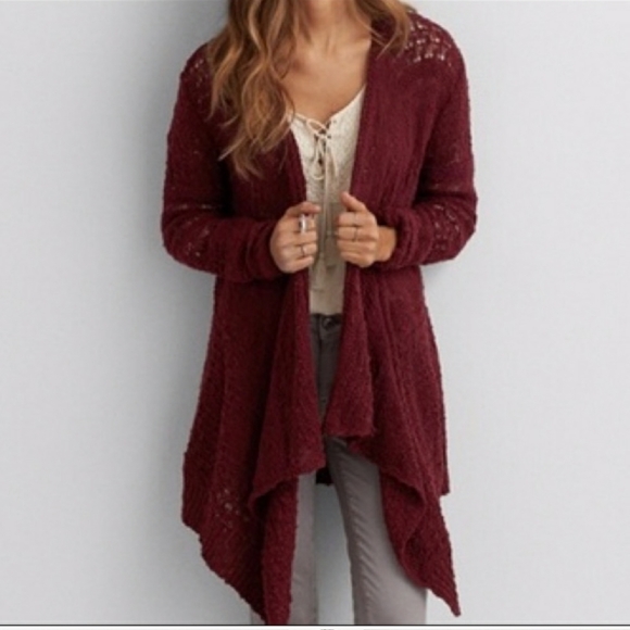 American Eagle Outfitters Sweaters - AEO Hooded Open Drape Cardigan